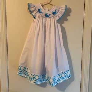 Smocked whale dress